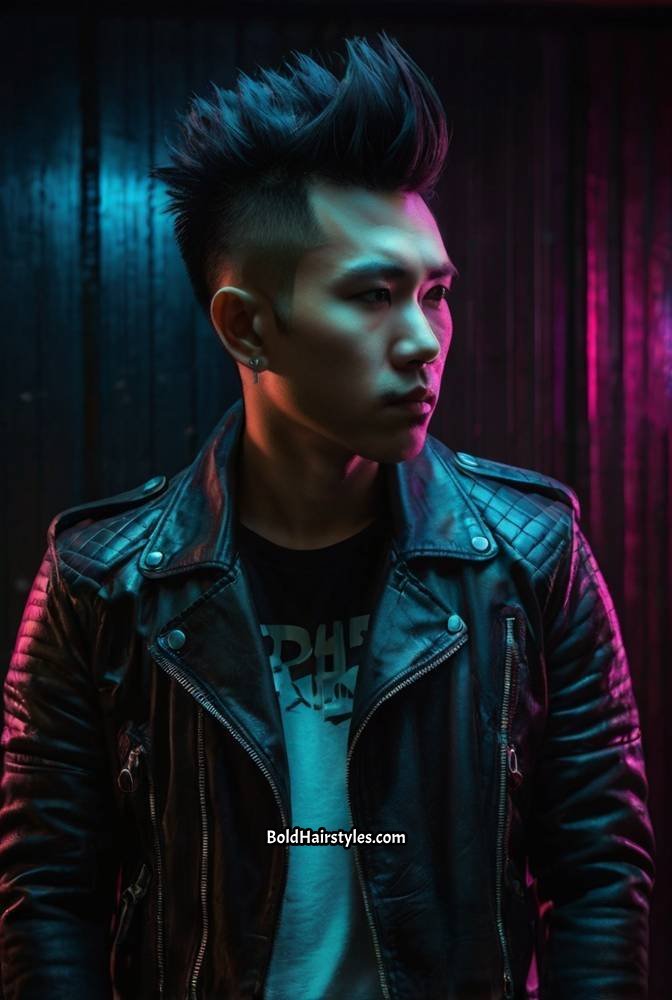 10. High Fade with Faux Hawk