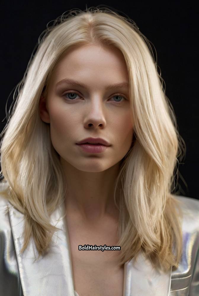 11. Pearl Blonde with an Iridescent Glow