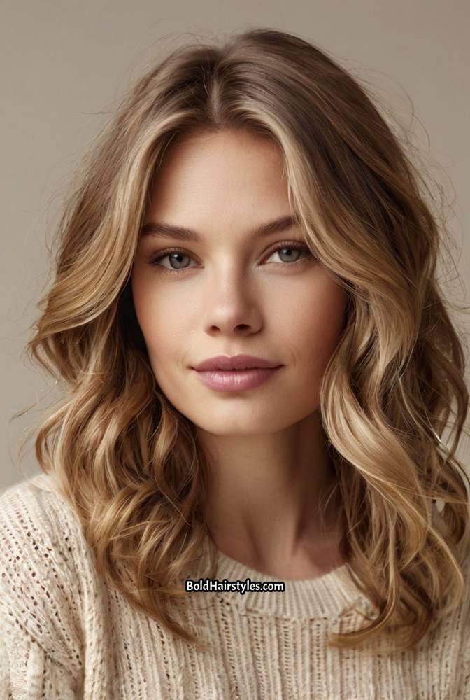 11. Soft Beige Brown with Creamy Blonde Highlight