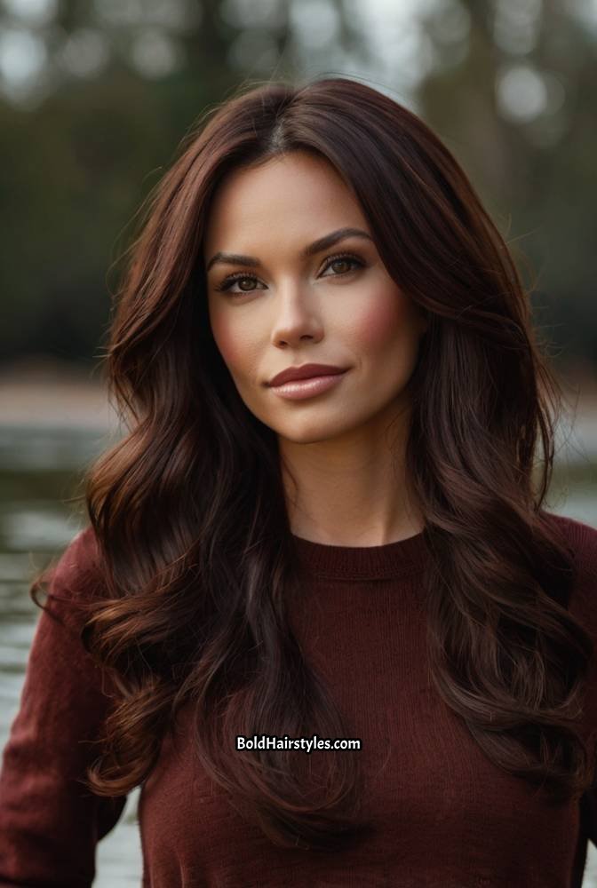 12. Espresso Hair with Mahogany Undertone