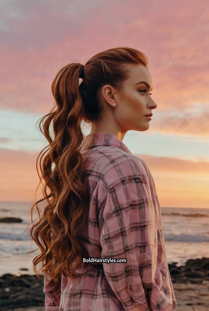 12. High Pigtails with Velvet Scrunchies