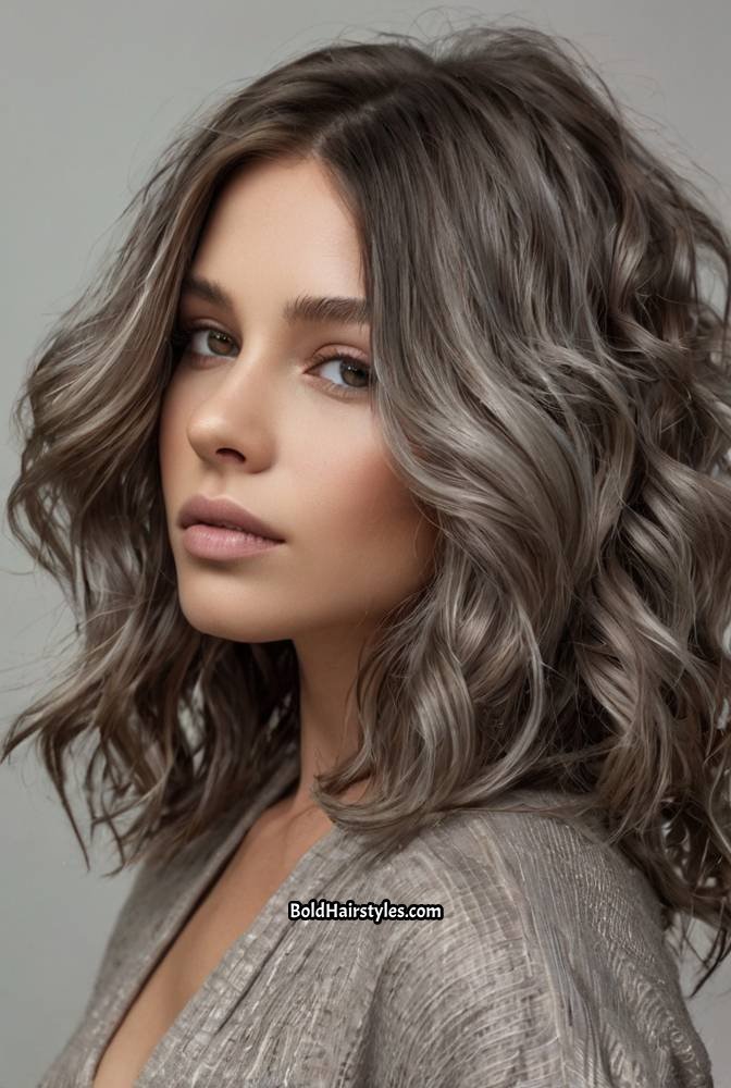 13. Ashy Mushroom Brown with Silver Highlight