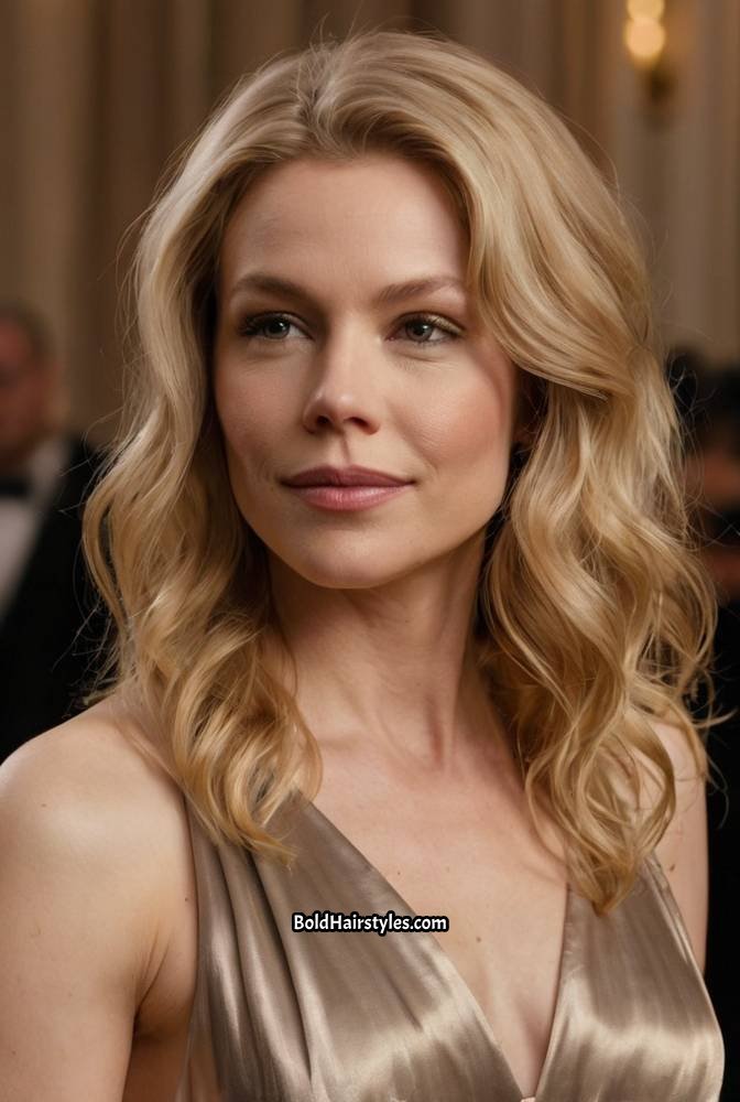 14. Champagne Blonde with a Soft Sparkle