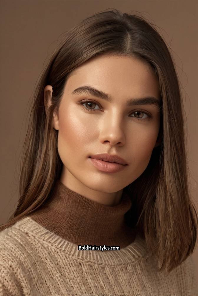 14. Long Straight Hair with Face-Framing Layers