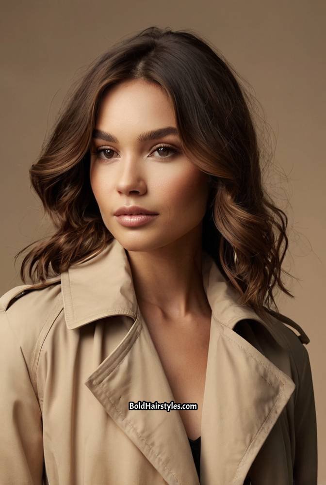 15. Deep Brunette with Subtle Toffee Highlight