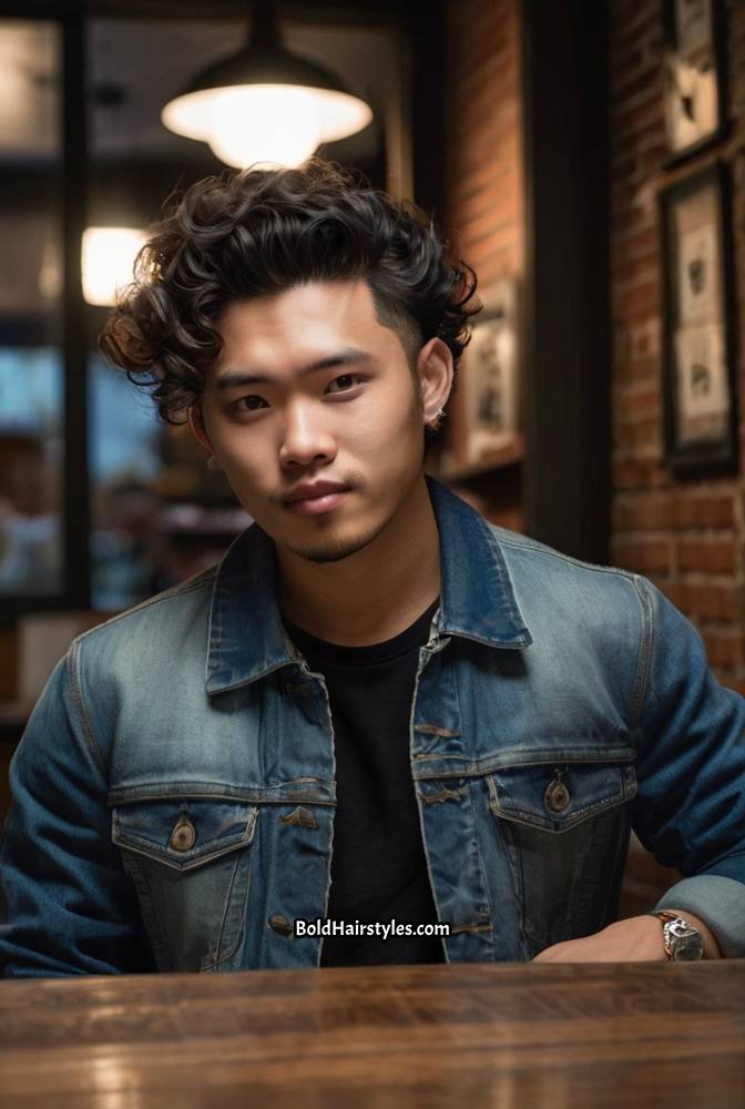 16. Curly Undercut