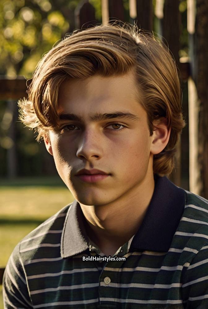 17. Medium-Length Side Part