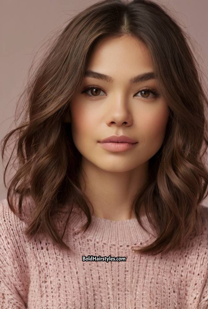 17. Mocha Brown with Soft Rosy Undertone