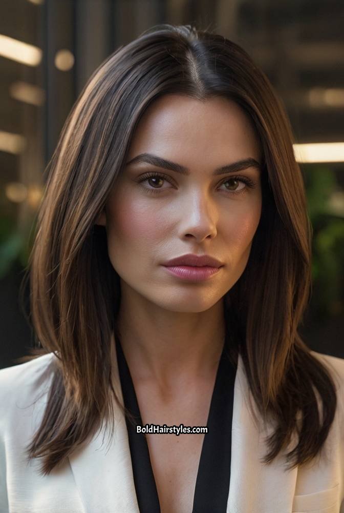 17. Sleek and Straight Bob Cut