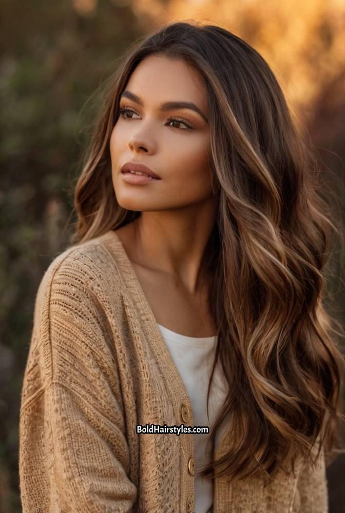 18. Brunette with Honeycomb Balayag
