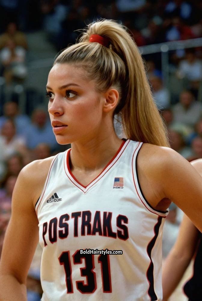 18. Double High Ponytails for a Bold Statement