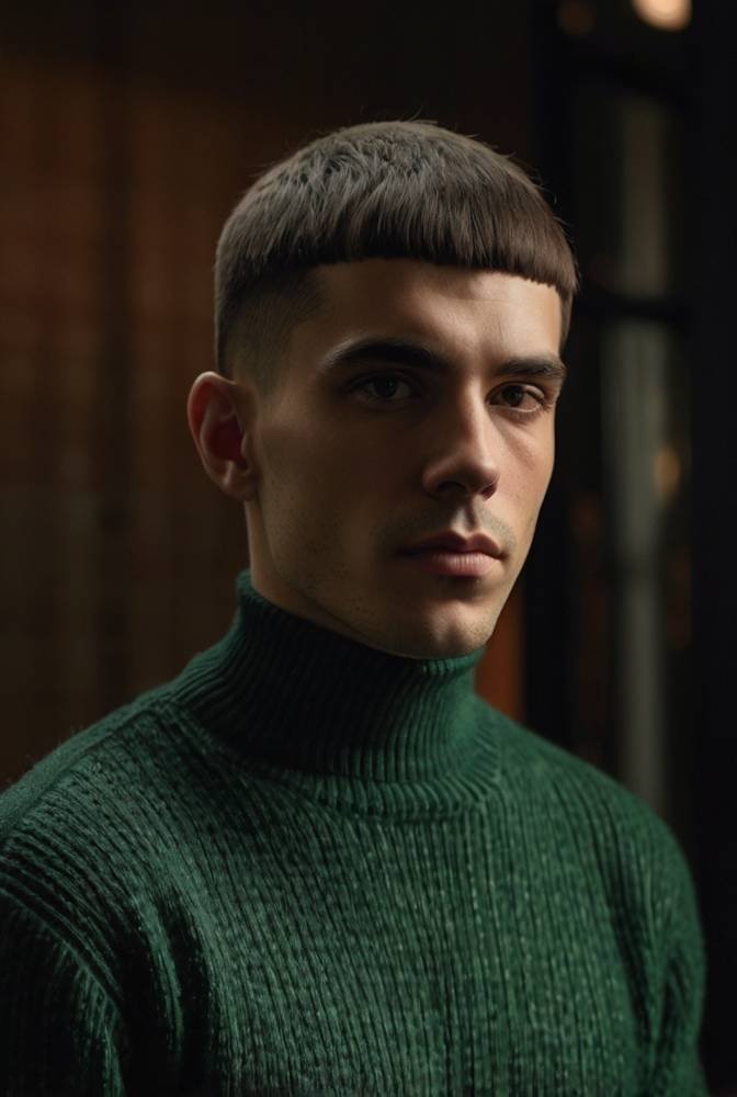 19. French Crop with Blunt Fringe