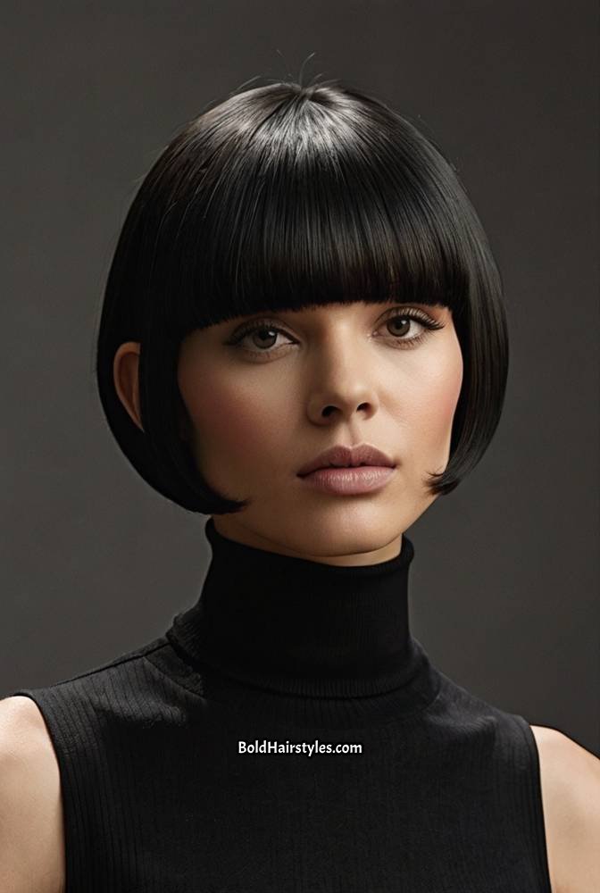 19. Modern Silk Press Bowl Cut