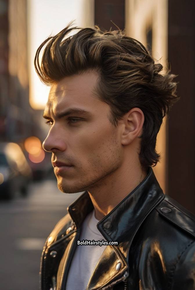 2. Modern Pompadour with Fade