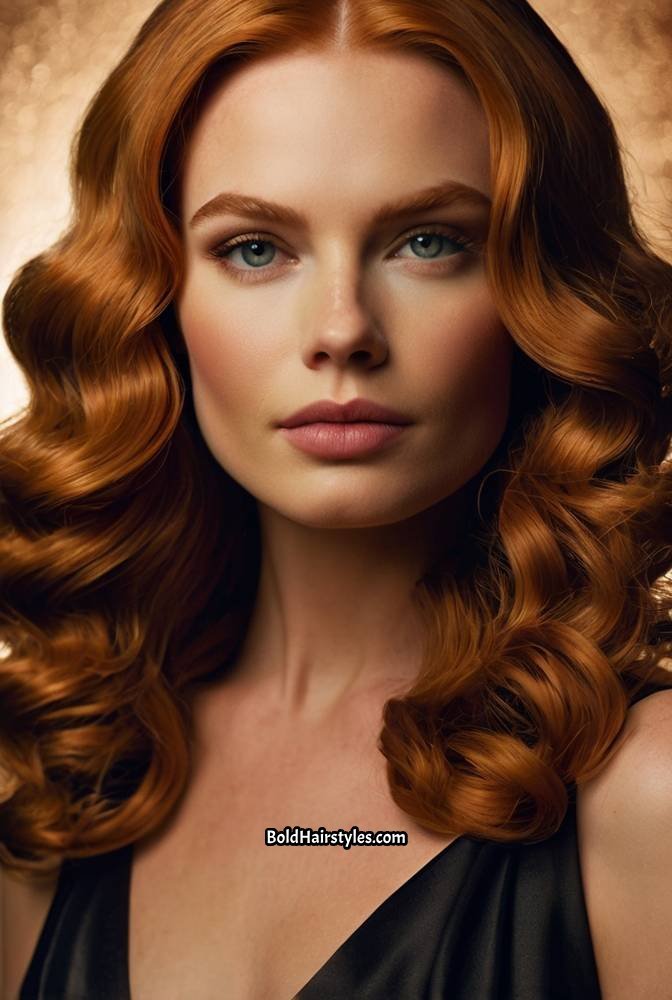 20. Classic Copper Hollywood Waves