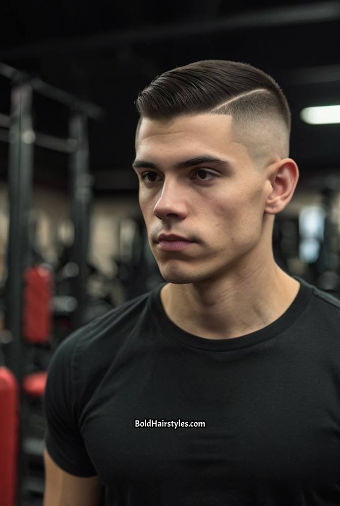 20. High and Tight Fade with Crew Cut