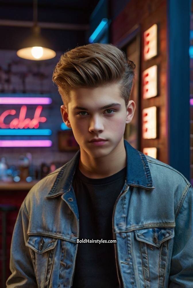 20. Tapered Brush-Up Hairstyle