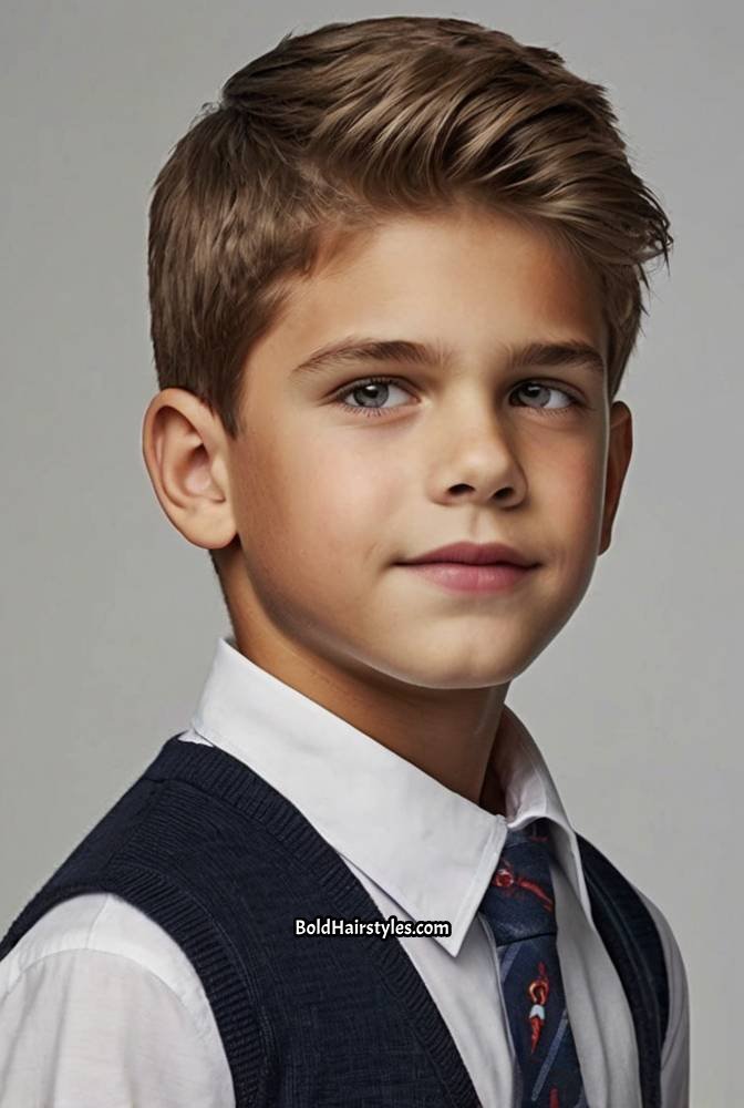 22. Brushed-Up Short Cut for a Neat Look