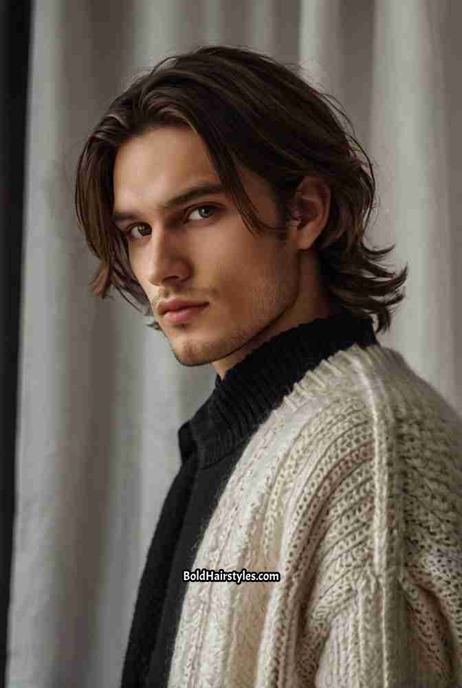 22. Layered Curtain Hairstyle