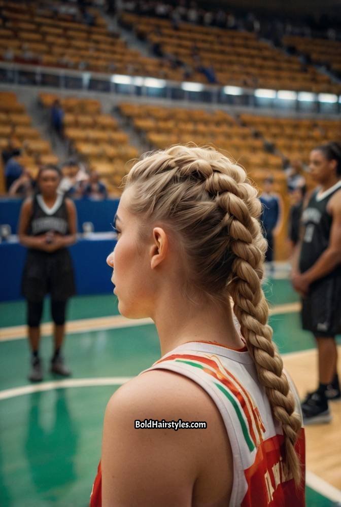 22. Twisted Rope Braid Ponytail