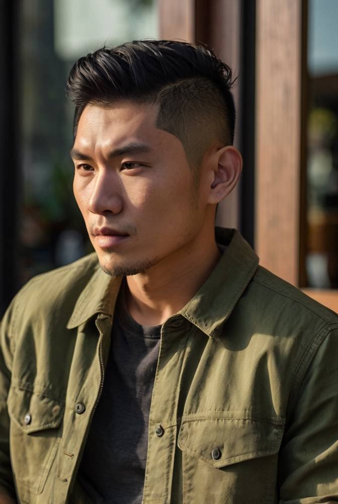 23. Textured Crop with Mid Fade