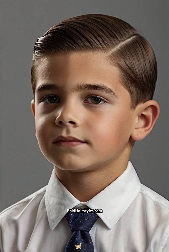 24. Classic Comb-Over for a Polished Look