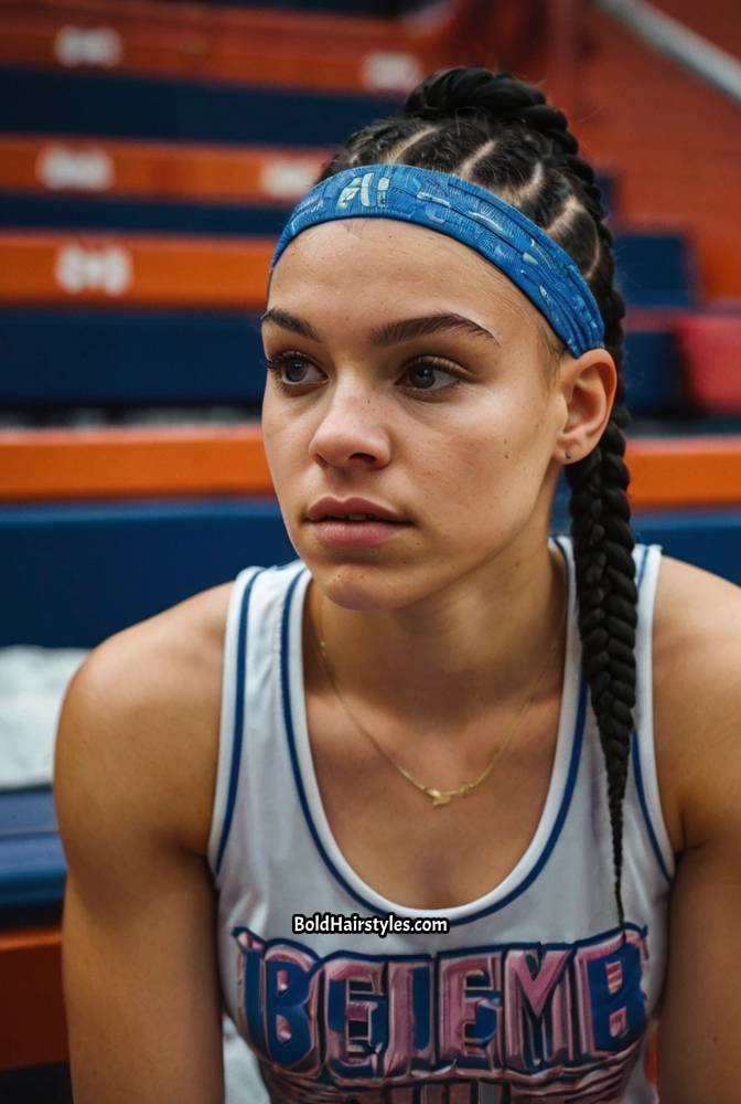 3. Boxer Braids with a Sleek Finish