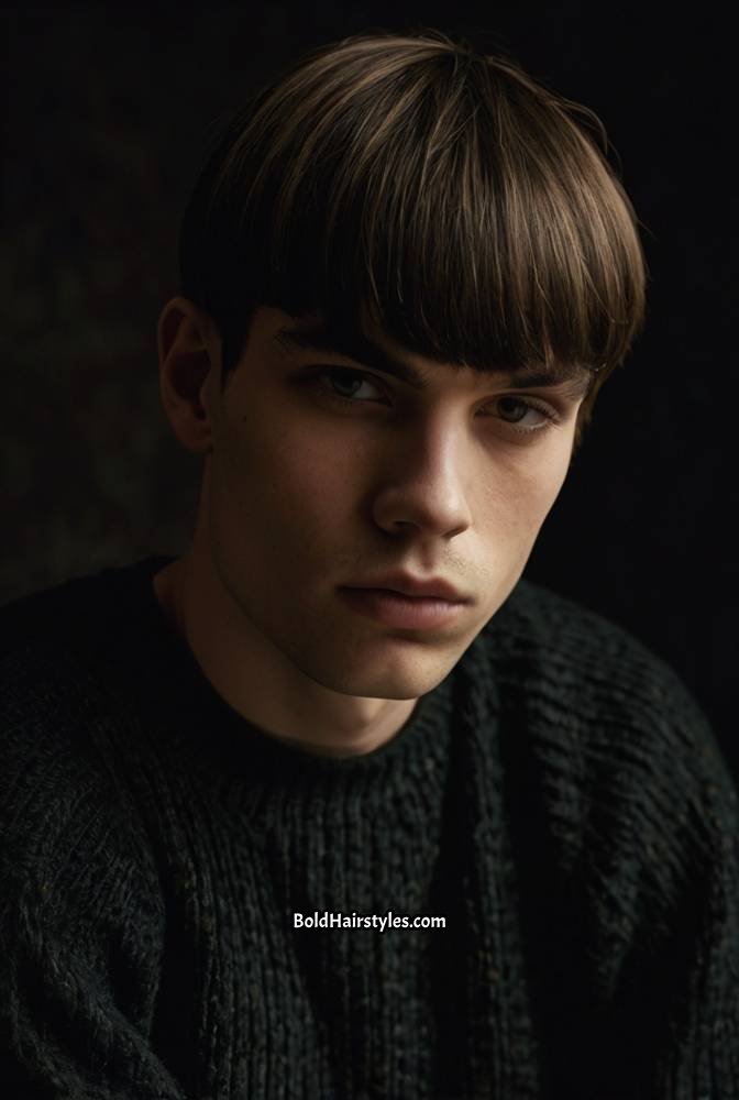 3. French Crop with Blunt Fringe