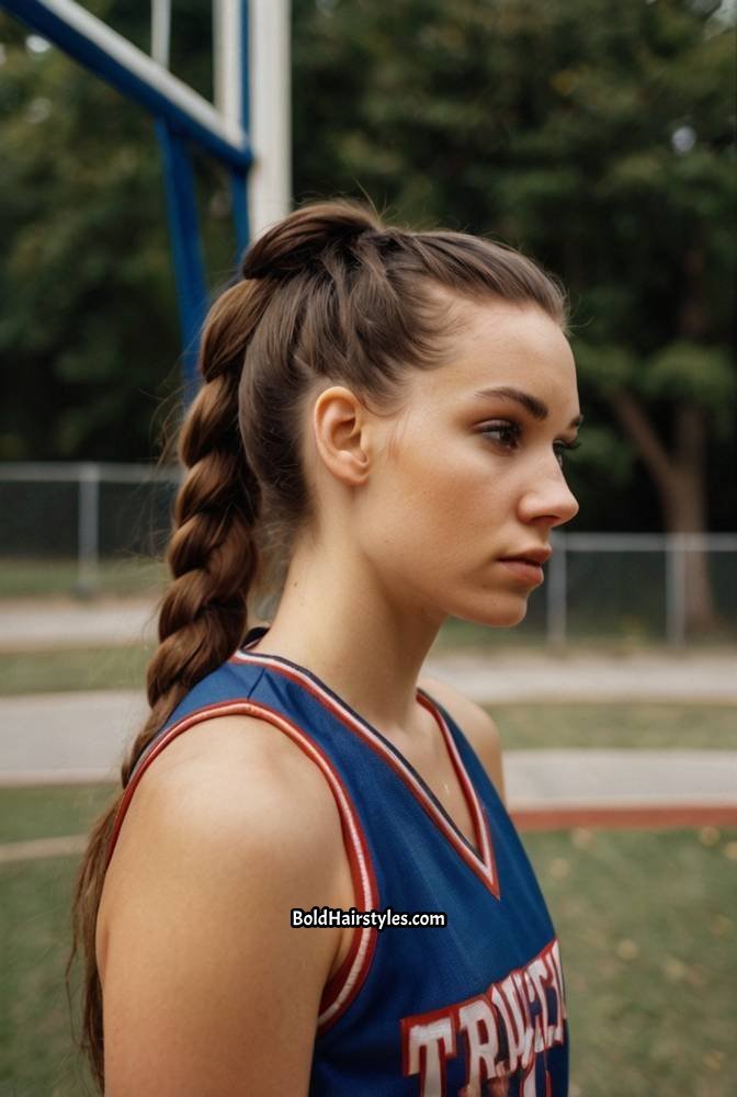 4. French Braid Ponytail