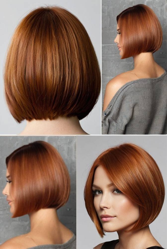 5. Shiny Copper Bob with Soft Layers
