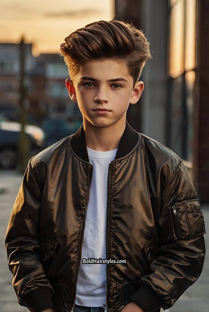 6. Modern Quiff with Tapered Sides