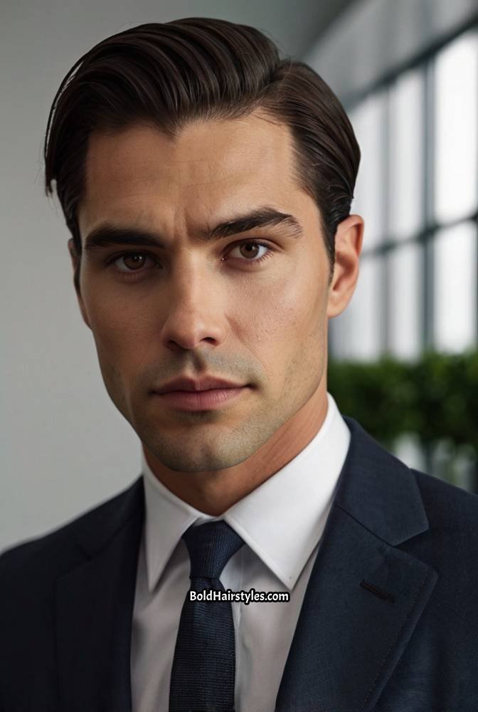 6. Side Part with Tapered Sides