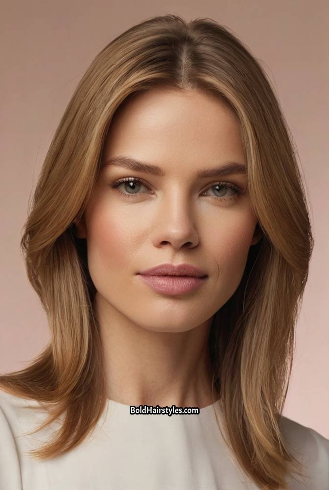 7. Shoulder-Length Straight Hair with Feathered Ends