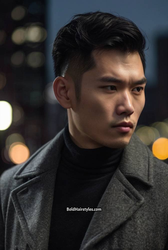 7. Side-Swept Fringe with Undercut