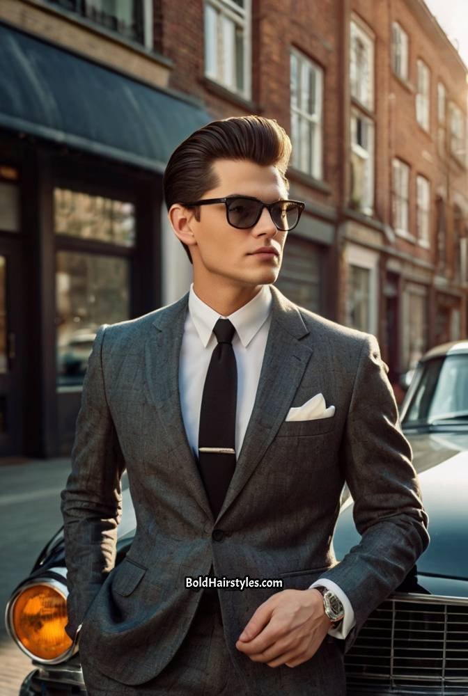 7. Tapered Pompadour