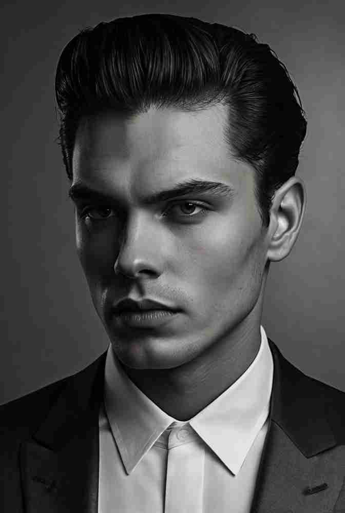 8. Slicked-Back Pompadour