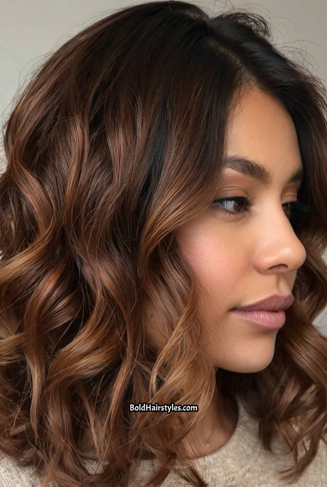 9. Chestnut Ombre with a Soft Transition