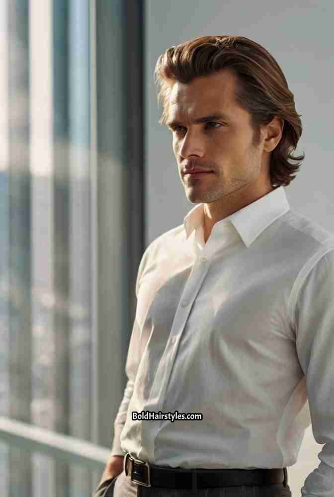 9. Soft Side-Part Hairstyle