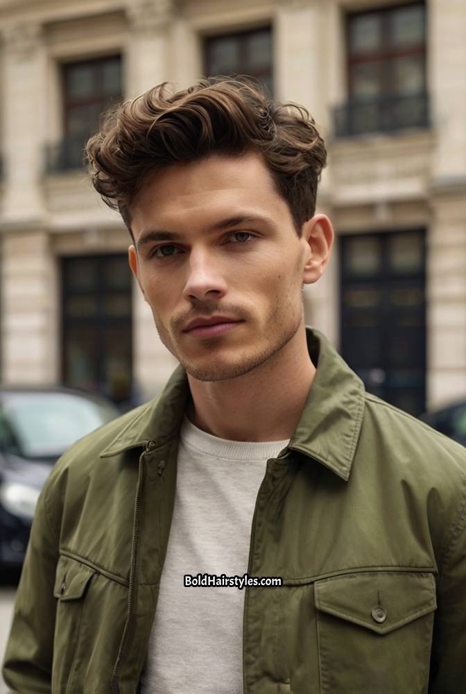 9. Wavy French Crop with Tapered Sides