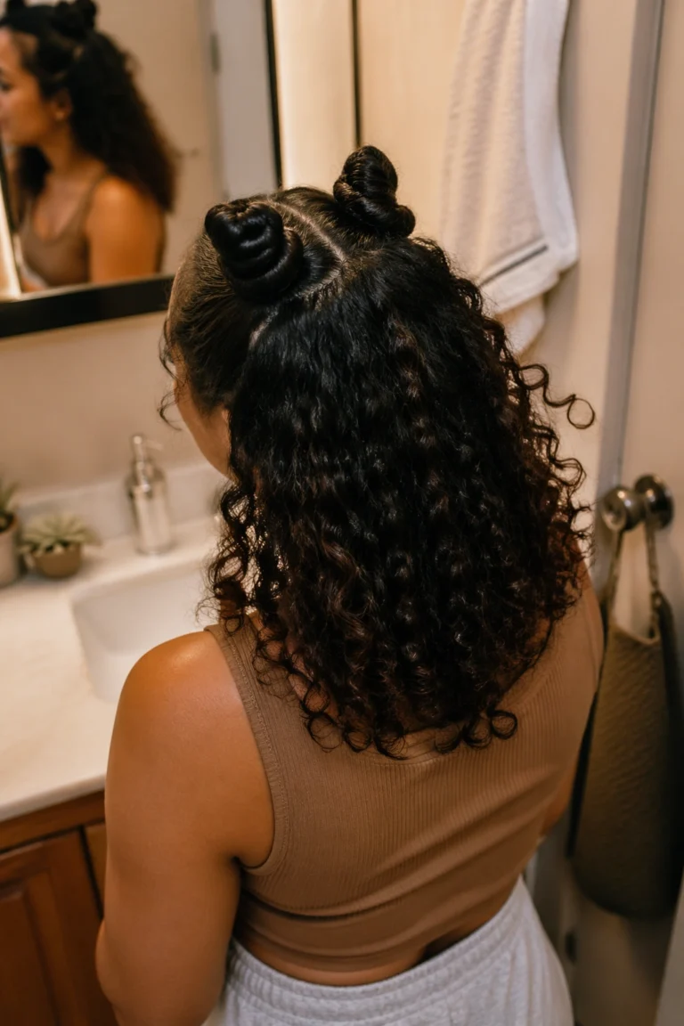 15 Half Up Styles for Short Curly Hair