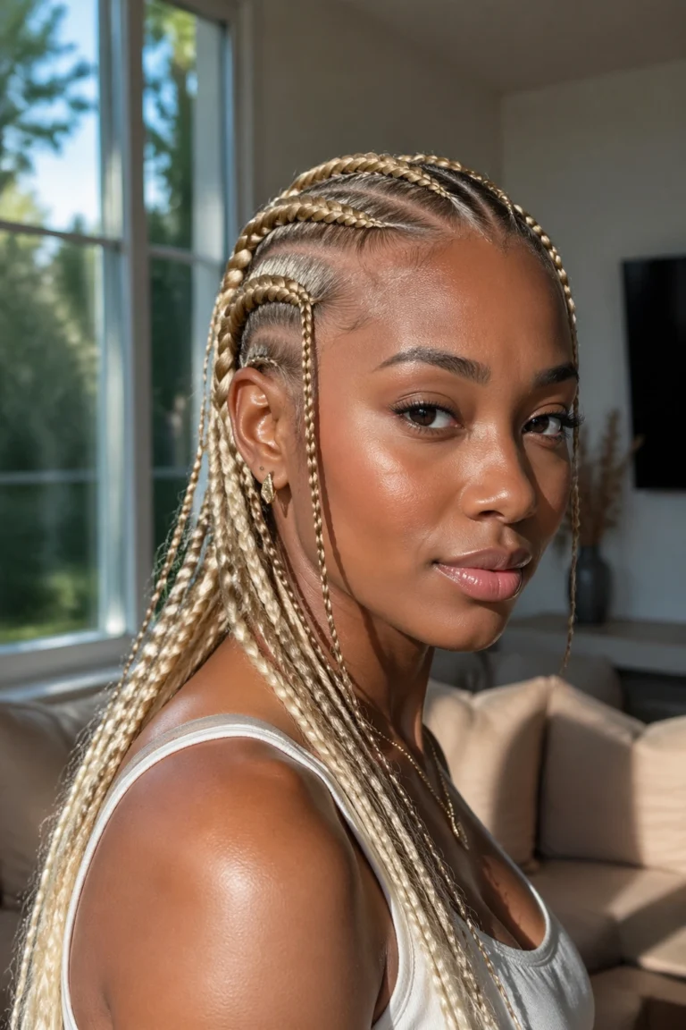22 Cornrow Styles in Blonde