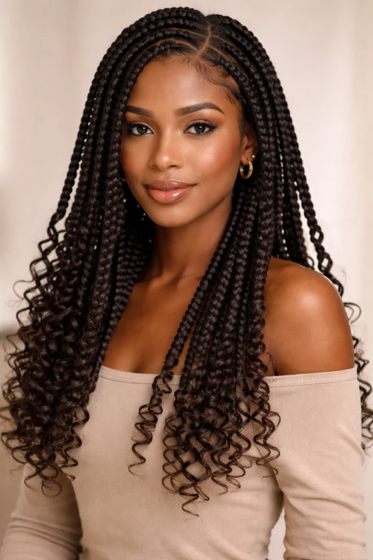 18 Braids With Curly Ends