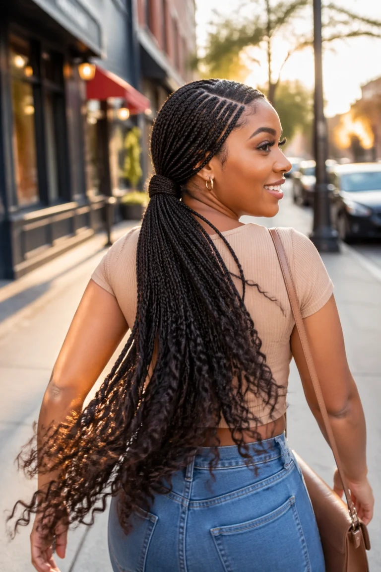 27 Low Side Part Ponytails for Black Women