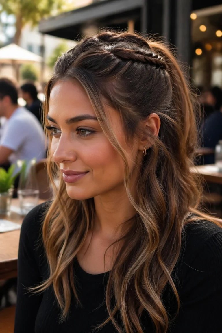 33 Easy Half Up Ponytails You Can Do in Minutes