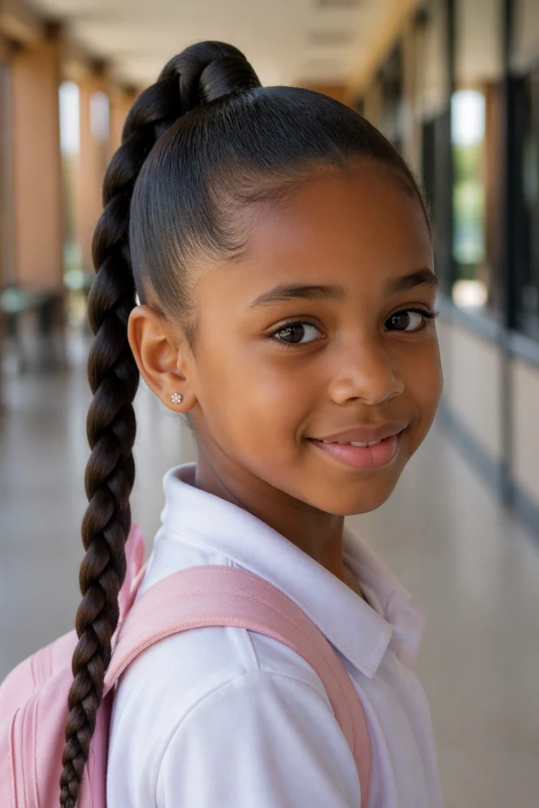 27 Sleek Ponytails for Kids
