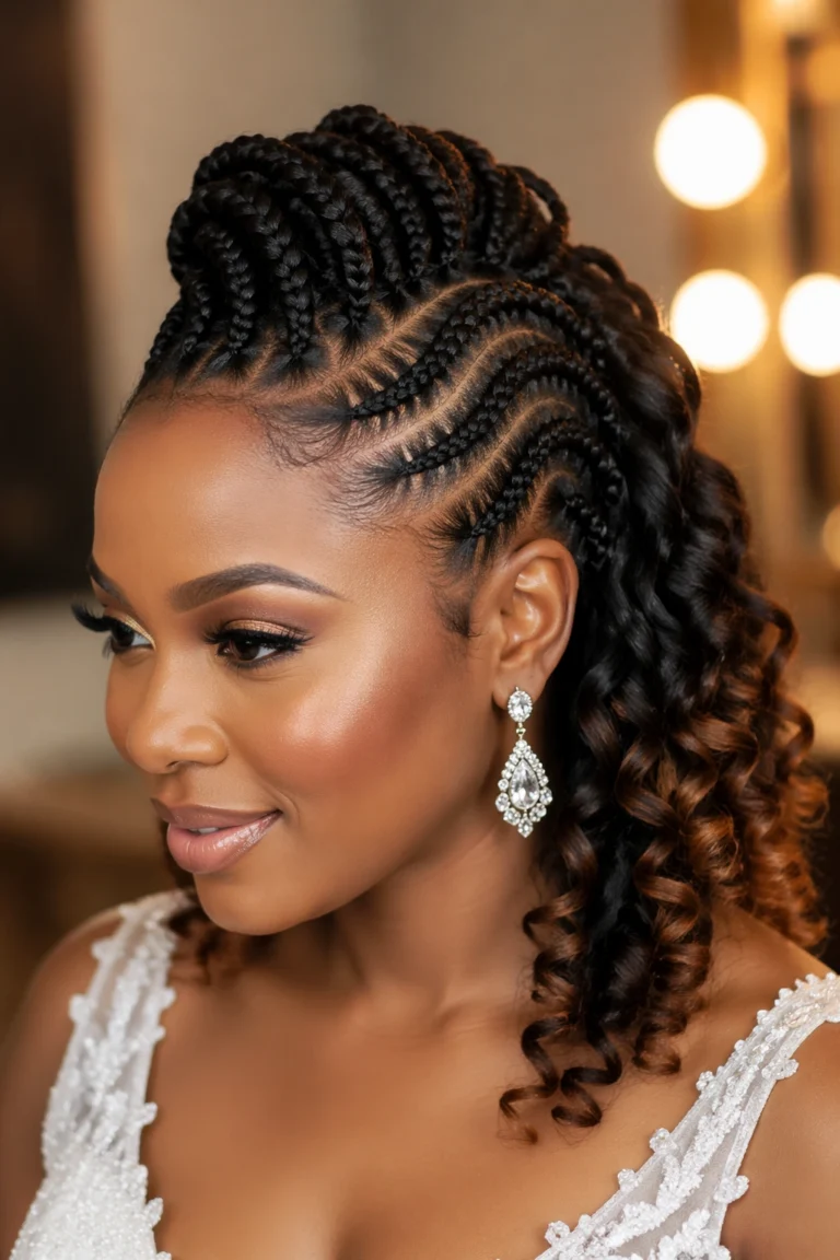 30 Half Up Half Down Hairstyles for Wedding Black Women