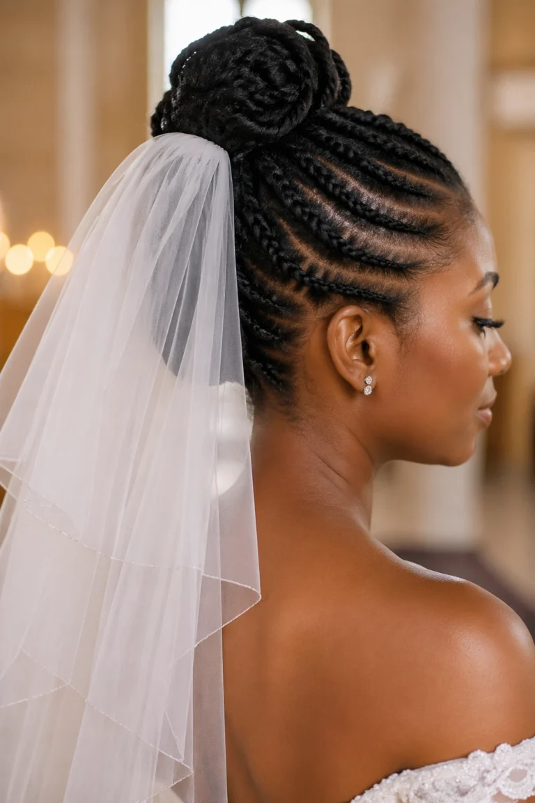 22 Natural Curls Wedding Hair With a Veil