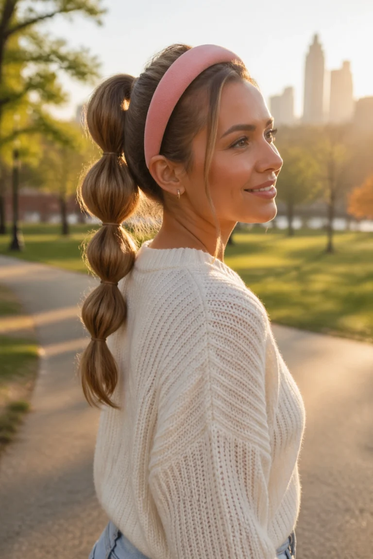 25 Braided Ponytails With a Headband