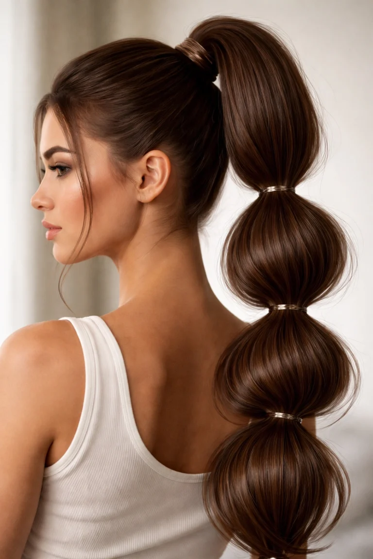 23 Brown High Ponytails That Stay Up All Day