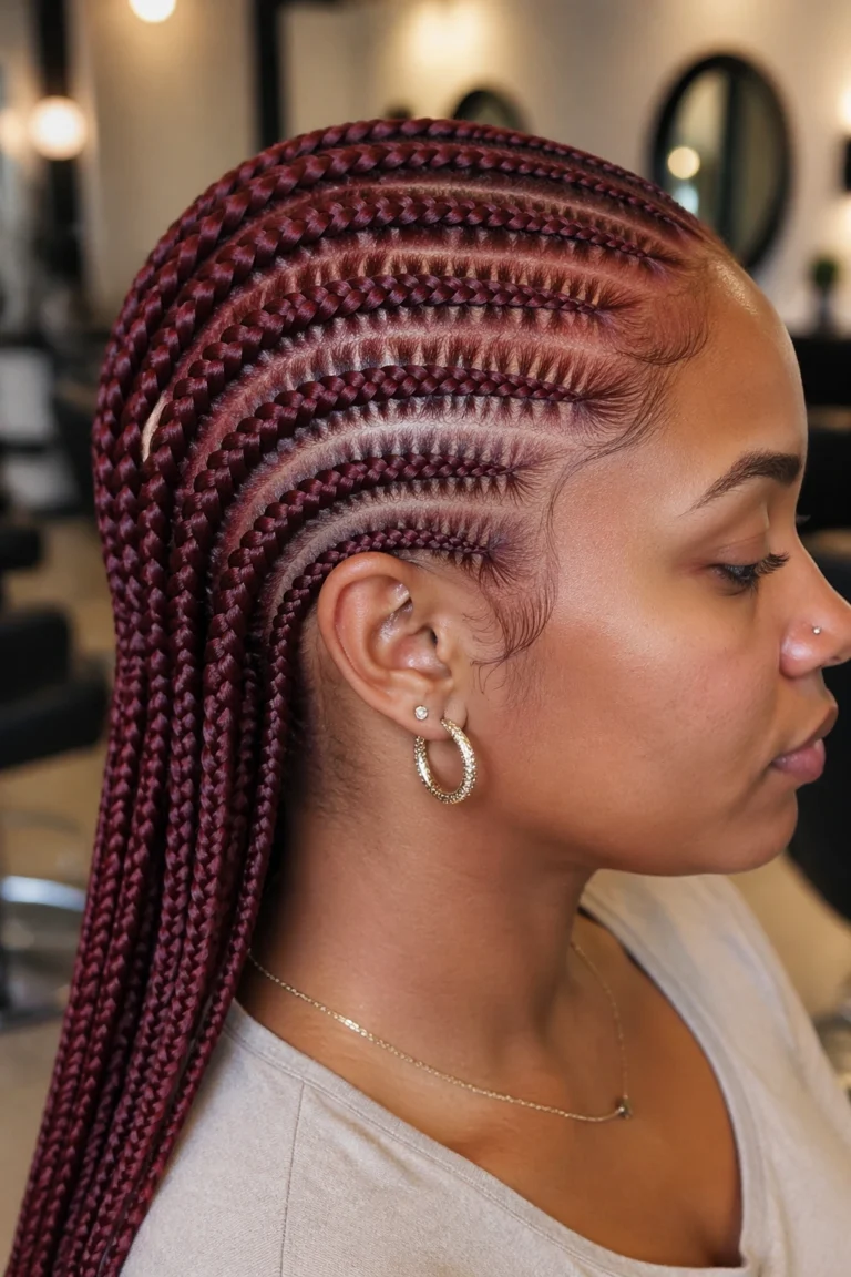 25 Cornrow Styles With Color
